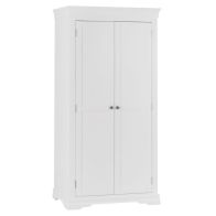 See more information about the Swafield Tall Wardrobe White & Pine 2 Door